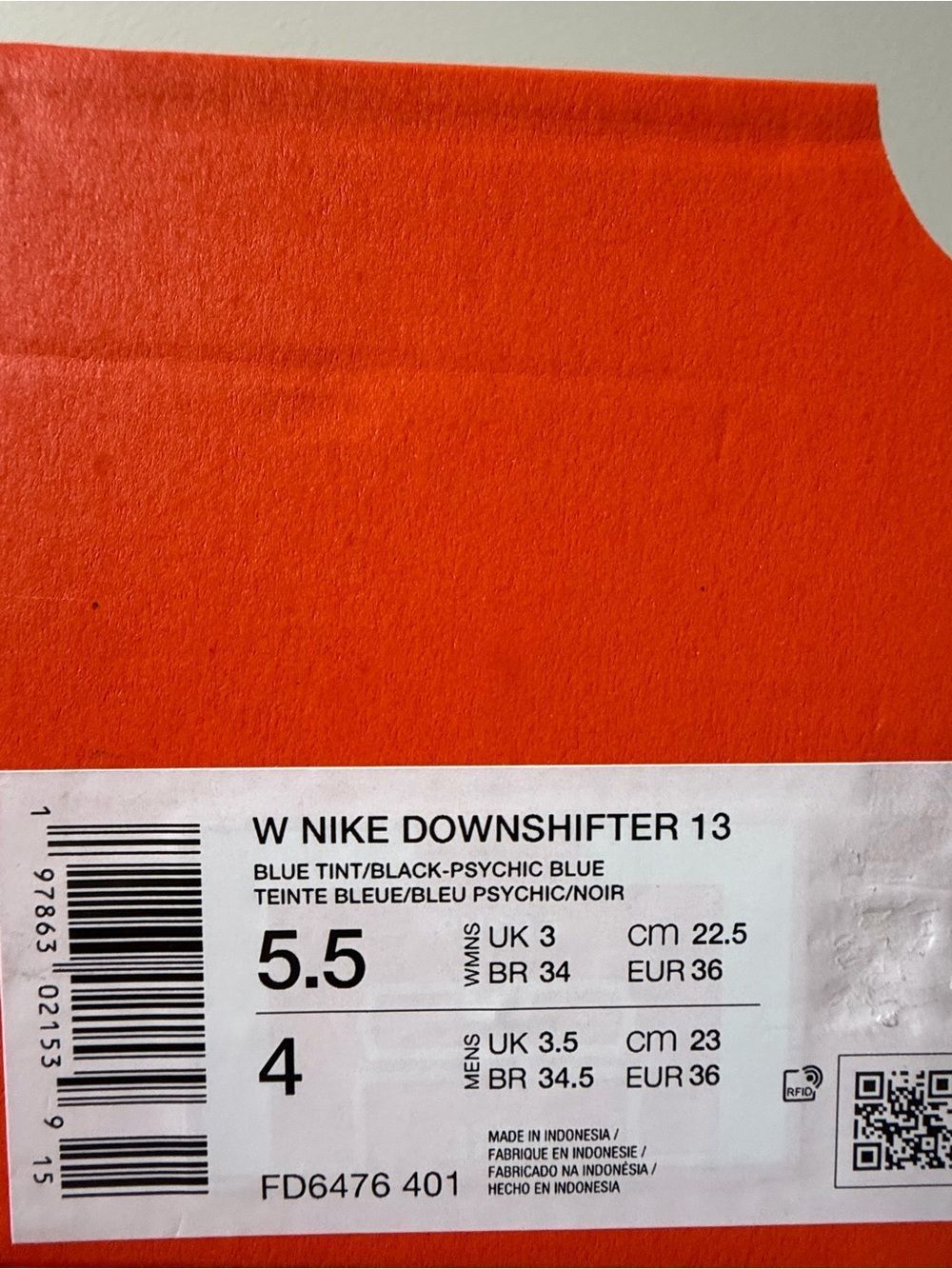 Nike Downshifter 13 Blue Tint FD6476-401 Women’s Size 5.5 - Picture 6 of 6